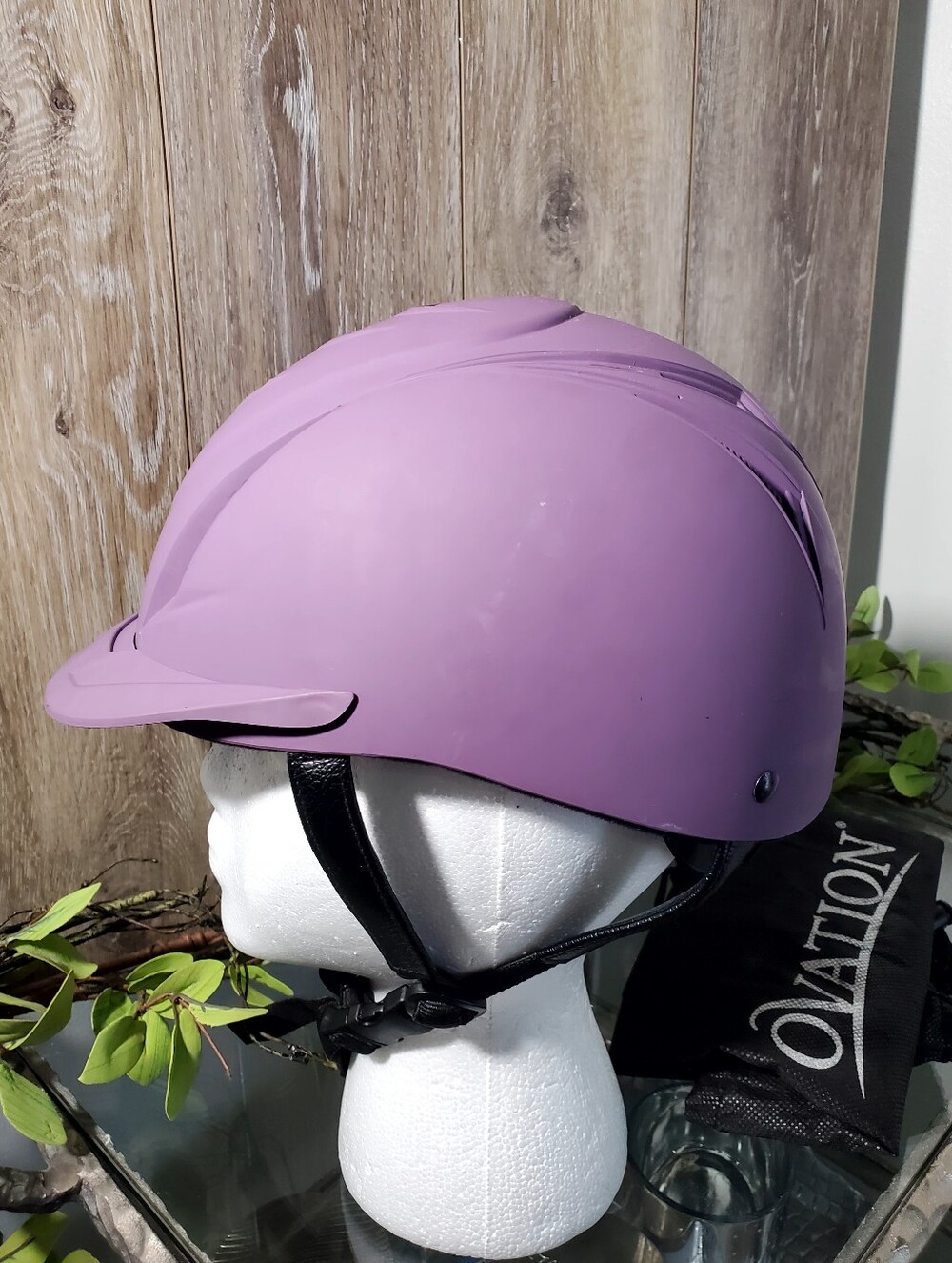 Ovation Purple Lavender Childrens Riding Deluxe Schooler Helmet Size XS/S 48-52" - Picture 3 of 14